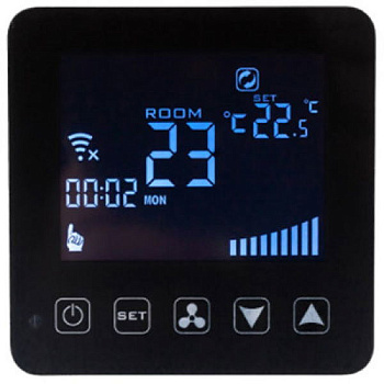 Комнатный термостат Techno КТ-300 (сенсорное управление Wi-Fi), Чёрный