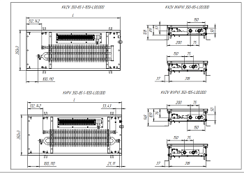 Внутрипольный конвектор Techno Vent KVZV 350-105-1000 с принудительной конвекцией