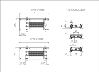 Внутрипольный конвектор Techno Usual KVZ 250-65-2200 с естественной конвекцией