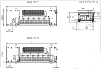 Внутрипольный конвектор Techno Power Vent KVZVh 270-130-3400 с принудительной конвекцией