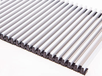 Решетка Techno RRAp 420-1700 алюминиевая на полимерной основе (цвет Белый)