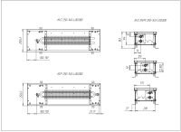 Внутрипольный конвектор Techno Usual KVZ 250-140-2200 с естественной конвекцией