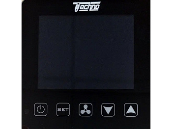 Комнатный термостат Techno КТ-24 на 24V, (сенсорное управление), Чёрный