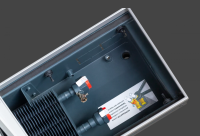 Внутрипольный конвектор Techno KVZs WD 300-105-4400 для влажных помещений с естественной конвекцией