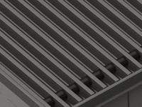 Решетка Techno РРА 270-2300 алюминиевая рулонная (цвет Черный-Белый-Коричневый)