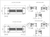 Внутрипольный конвектор Techno Usual KVZ 250-85-1300 с естественной конвекцией