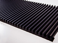 Решетка Techno RRAp 150-2100 алюминиевая на полимерной основе (цвет Чёрный)