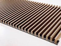 Решетка Techno RRAp 380-2800 алюминиевая на полимерной основе (цвет Бронза)