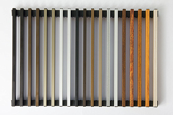 Решетка Techno RRAp Elit 350-3900 алюминиевая рулонная (декор дерево - Бук)