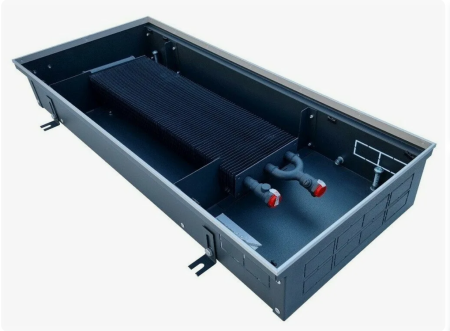 Внутрипольный конвектор Techno Usual KVZ 380-140-1400 с естественной конвекцией
