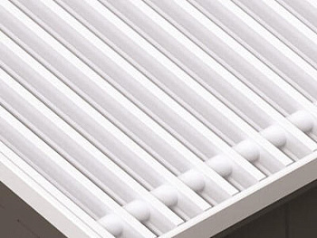 Решетка Techno РРА 380-600 алюминиевая рулонная (цвет Черный-Белый-Коричневый)