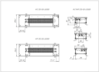 Внутрипольный конвектор Techno Usual KVZ 250-120-600 с естественной конвекцией