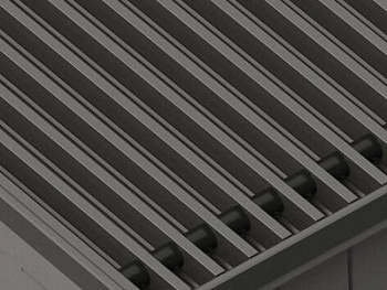 Решетка Techno РРА 250-2500 алюминиевая рулонная (цвет Черный-Белый-Коричневый)