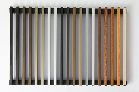 Решетка Techno RRAp Elit 350-1800 алюминиевая рулонная (декор дерево - Дуб)